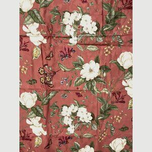 Colonial Williamsburg Foundation Red "Garden Images" Fabric Approx 10 Yards 55”